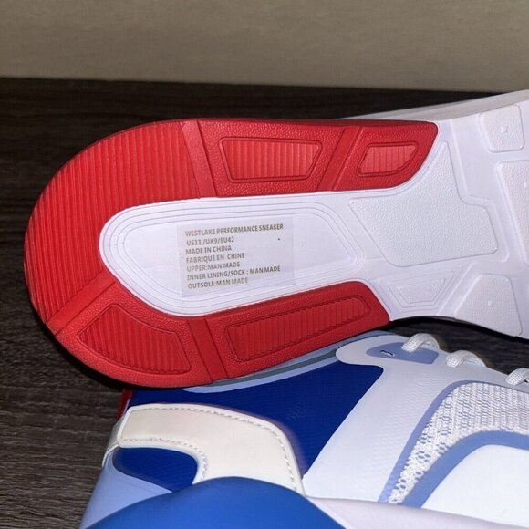 Fabletics Westlake Performance Blue White Athletic Casual Sneakers Size 11 - Picture 8 of 8